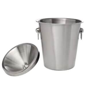 Wine Tasting Receptacle (Spittoon) Set, Brushed Stainless Steel