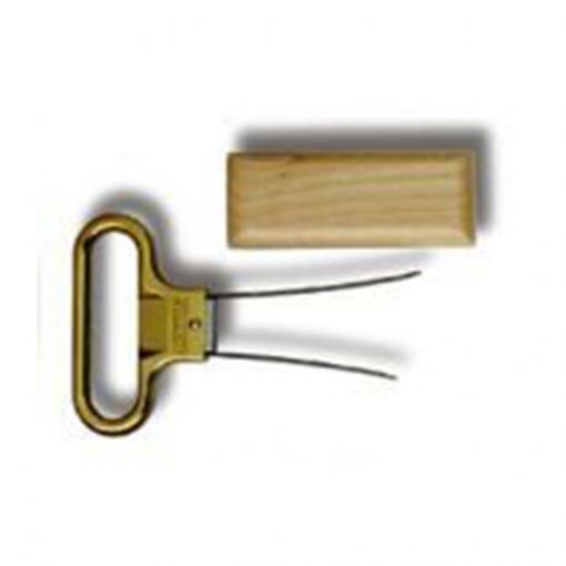 Ahh Super™ Two-Prong Cork Extractor Brass with Birch Wood sheath