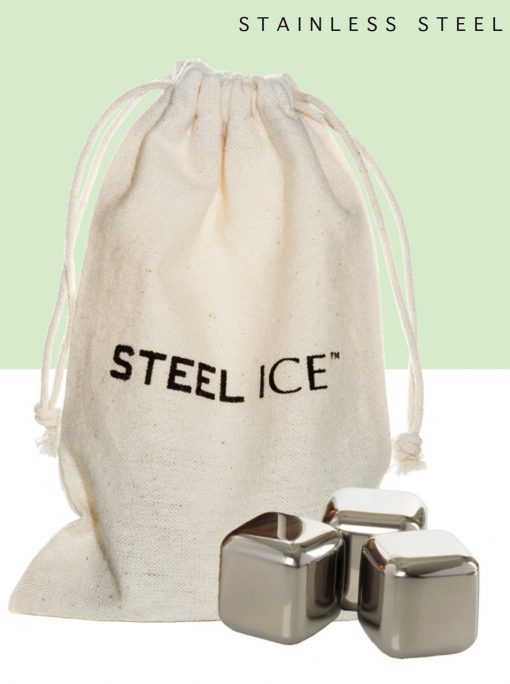 Steel-Ice™ Cubes (3 Cubes with Cotton Sack), Mini Set