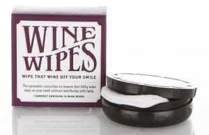 Wine Wipes, Mirror Compact with 15 Disposable Wipes