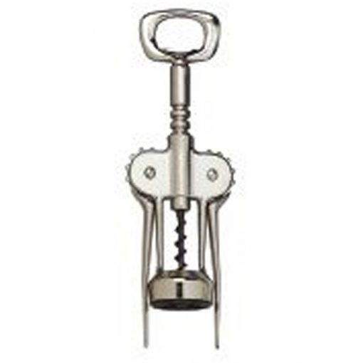 Deluxe Wing Corkscrew, Auger Worm, Chrome Plated