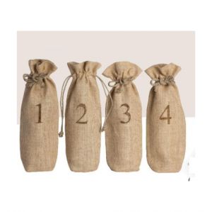 Jute Blind Wine Tasting Sacks – Set of 4