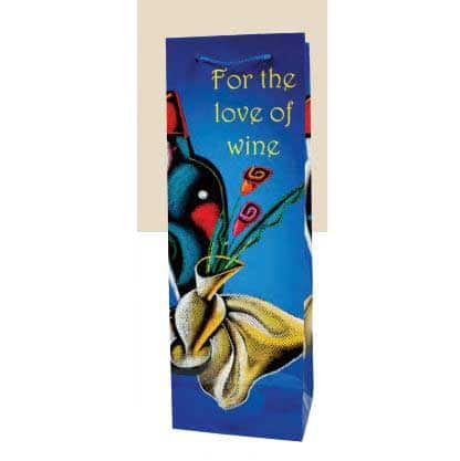 For The Love Of Wine – Paper Wine Bottle Gift Bag