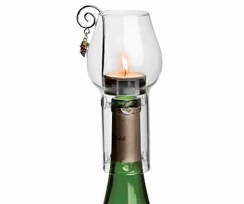 Wine Chimney Tea Candle Set, Clear