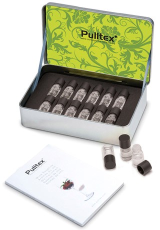 Pulltex White Wine & Champagne Essence Aroma Kit for training the senses, 12 aromas