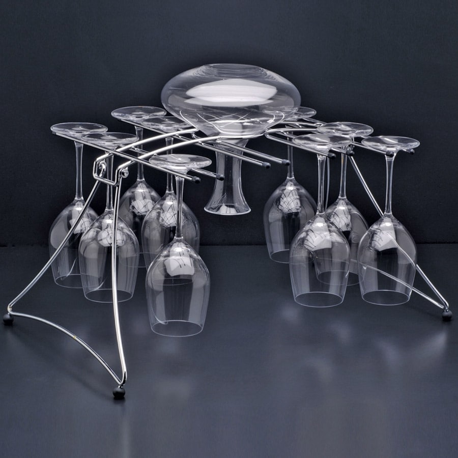 The FUSION 16 STEMWARE & DECANTER RACK