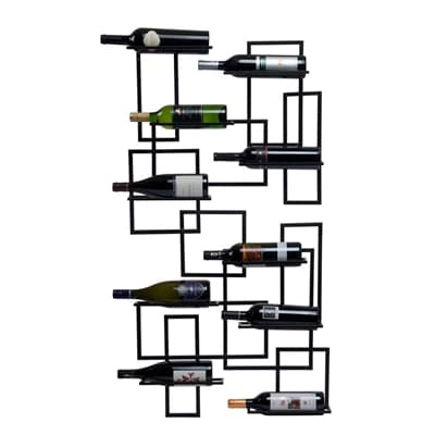 MID CENTURY WALL WINE RACK