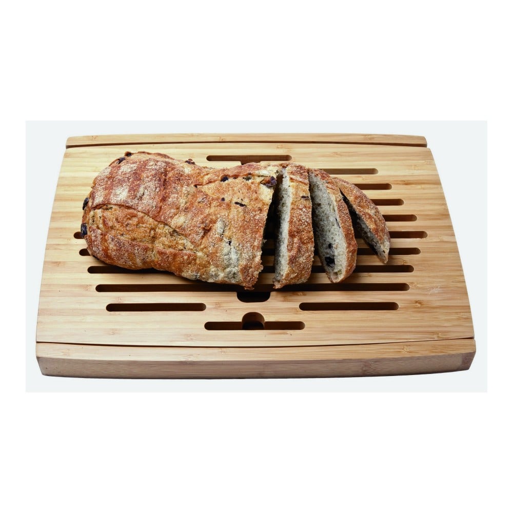 Big Loaf Bread Cutting Board With Bottom Crumb Tray