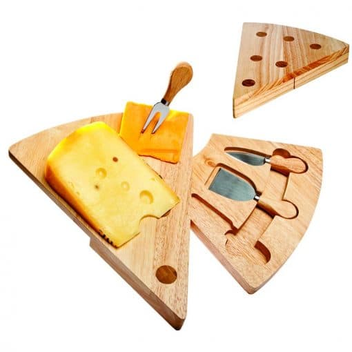 Swivel Wedge-Shaped Cheese Board Set
