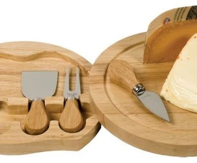 Swivel Cheese Board Set, Large (5 pcs)- 11-7/8 inch dia.