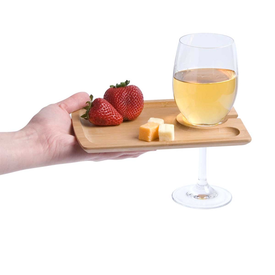 Greenophile Bamboo Hors D’Oeuvres Plate, Set Of 4