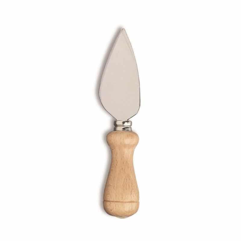 Parmesan Knife, Large, Stainless Steel blade with Beechwood Handle.