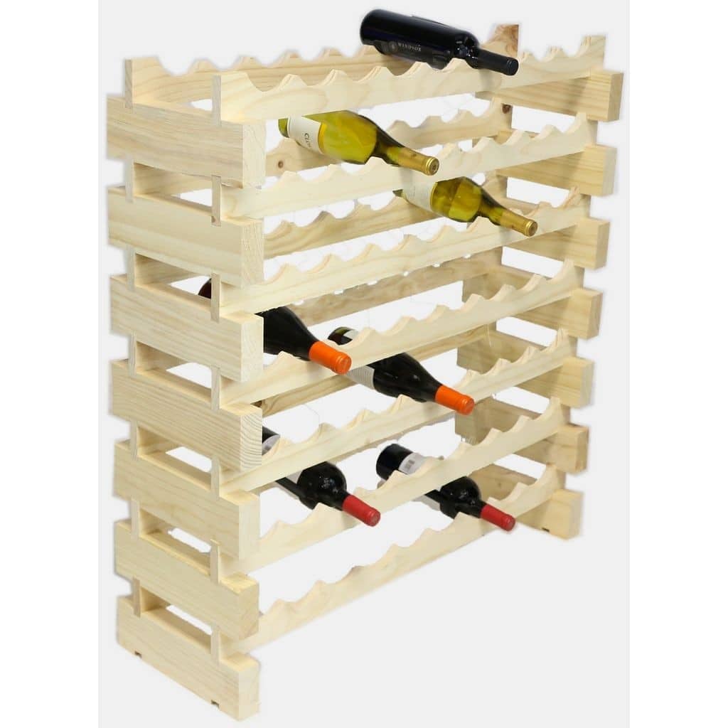 Seven Shelf 63 Bottle Australia Pine Wine Rack