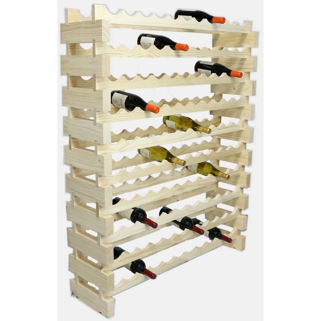 10 Shelf Australian Pine Rack – 110 Bottles