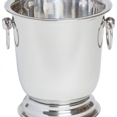 Royal Wine And Champagne Chiller, 18/8 Stainless Steel With Built-In Pedestal