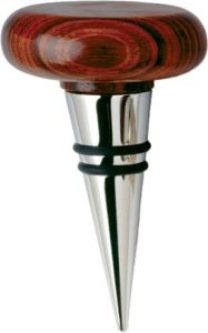 Rosewood Flat Top Cone Stopper, Double Ring – Engrave