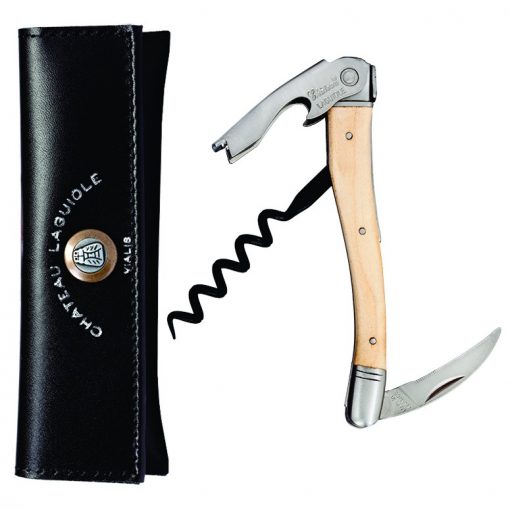 Chateau Laguiole Waiter’s Corkscrew with Maple Handle- Engrave