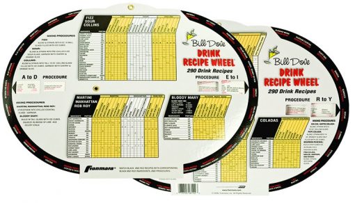 Bill Dove Drink Recipe Wheel (290 Drinks)
