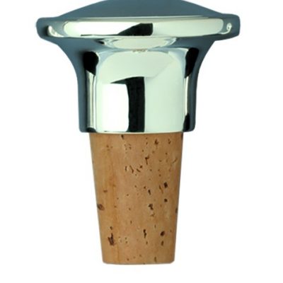 Silver Plated Top Bottle Stopper- Engrave