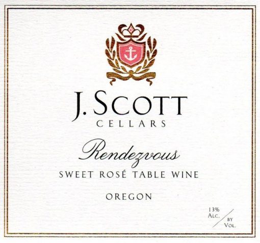J. Scott Cellars Rendezvous Sweet Rose Table Wine, Oregon