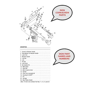 Review all the available replacement parts for Dion
